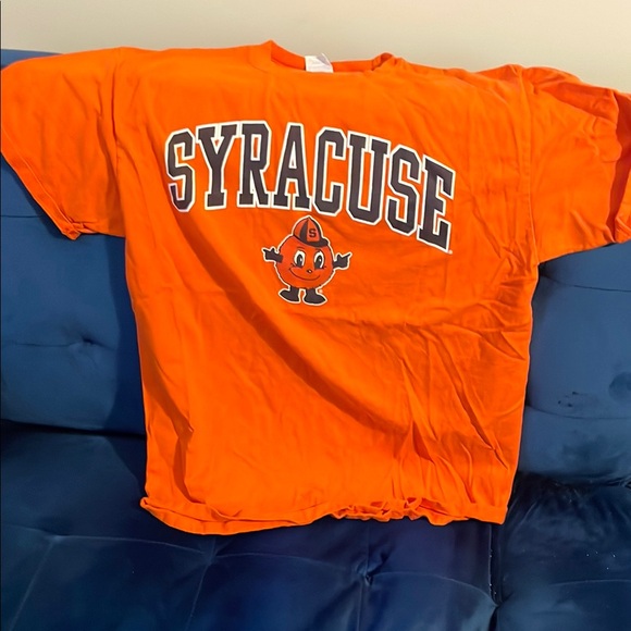 T-shirt Manches Longues Syracuse Pour Garçon Taille M (12 Ans) - Bleu - Occasion Très Bon état
